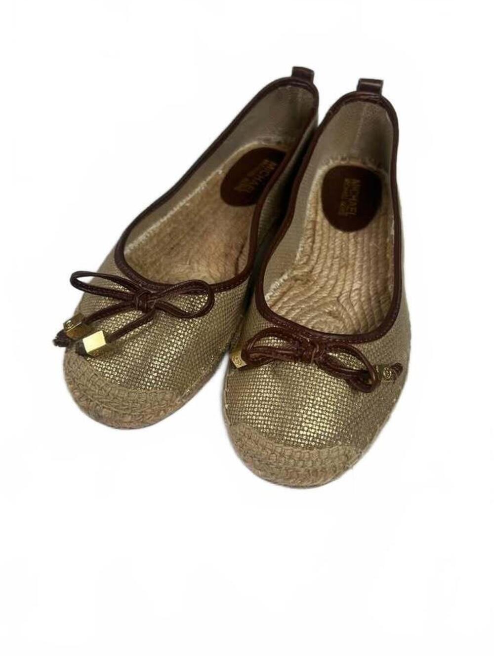Michael Kors Gold Meg Espadrille Flats women Size 8